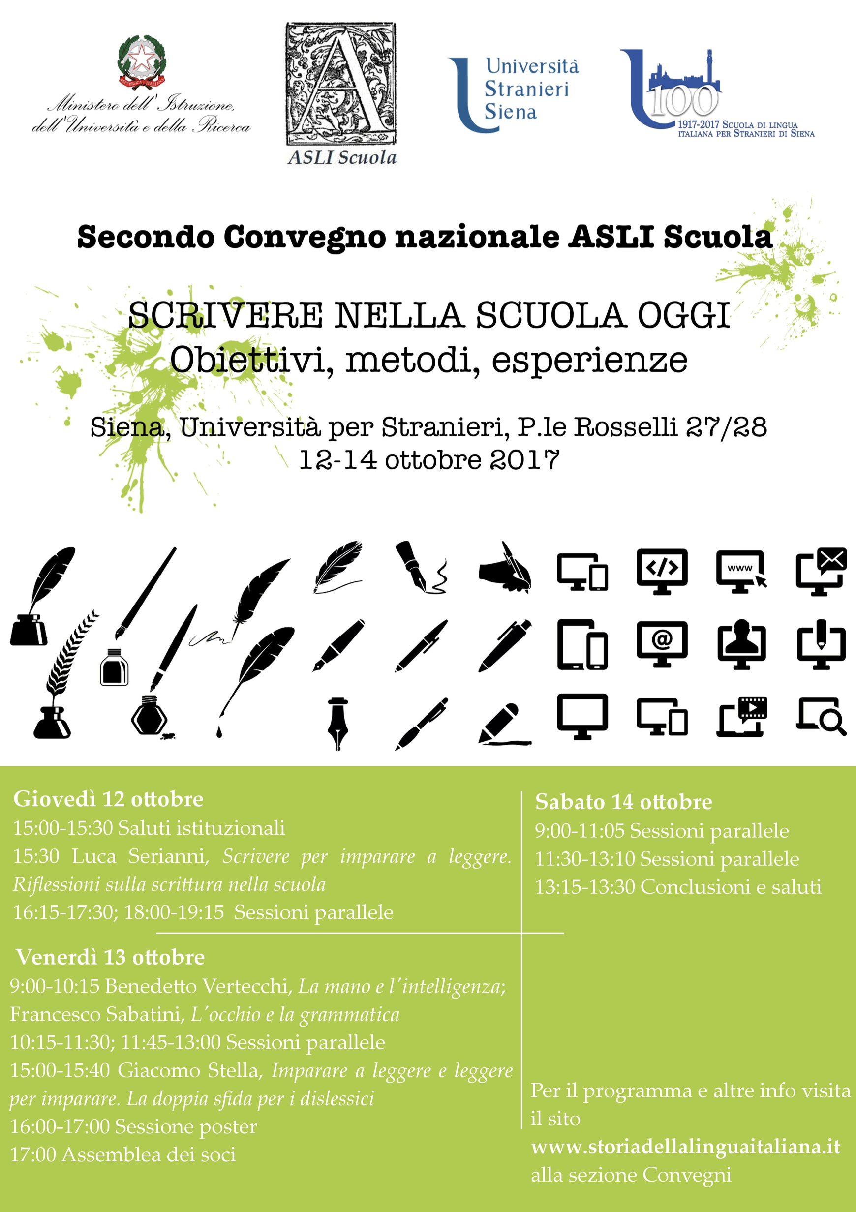 TIscrivo a Siena per il Convegno ASLI Scuola